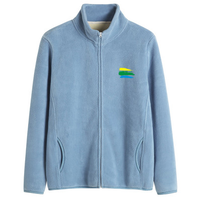 Puha női pulóver magas gallérú cipzárral és felirattal