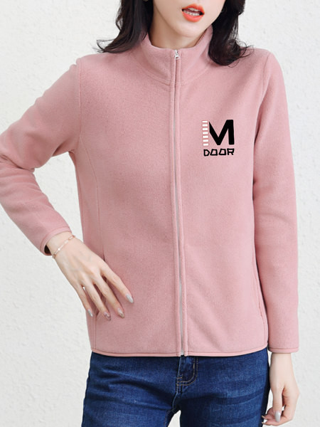 Puha női pulóver magas gallérú cipzárral és felirattal