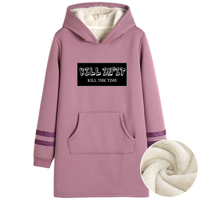 Naiste sooja voodriga talvine dressipluus