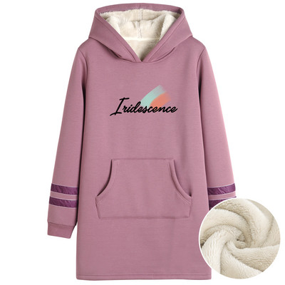 Naiste sooja voodriga talvine dressipluus