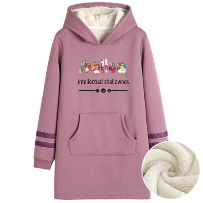 Naiste sooja voodriga talvine dressipluus