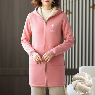 Naiste dressipluusi pikk mudel sooja voodriga