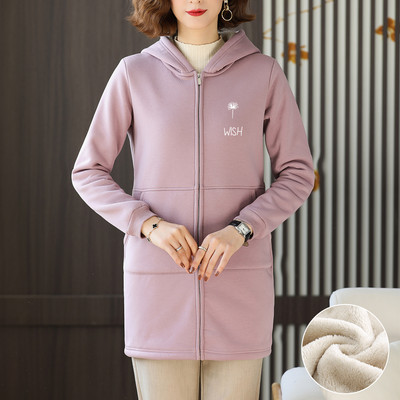 Naiste dressipluusi pikk mudel sooja voodriga