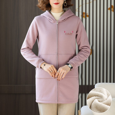 Naiste dressipluusi pikk mudel sooja voodriga