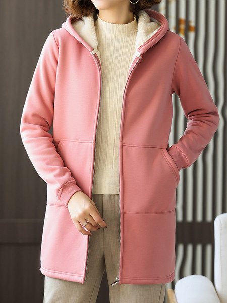 Naiste dressipluusi pikk mudel sooja voodriga