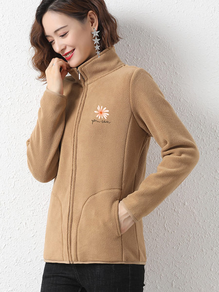 Naiste lukuga polaarne dressipluus - sirge mudel