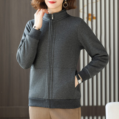 Sirge mudeliga naiste dressipluus sooja voodri ja lukuga