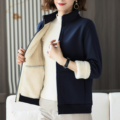 Sirge mudeliga naiste dressipluus sooja voodri ja lukuga