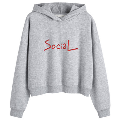 Naistele mõeldud kevadine kapuutsiga dressipluus