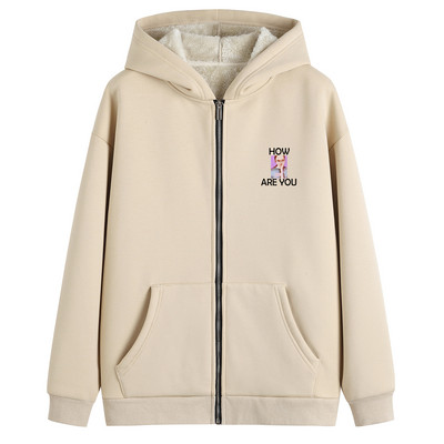 Naiste sooja voodriga dressipluus - mitut värvi