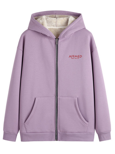 Naiste sooja voodriga dressipluus - mitut värvi