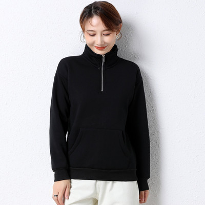 Naiste talvekampsun luku ja paksu sametvoodriga