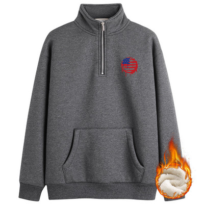 Naiste talvekampsun luku ja paksu sametvoodriga