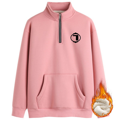 Naiste talvekampsun luku ja paksu sametvoodriga