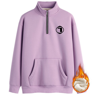 Naiste talvekampsun luku ja paksu sametvoodriga