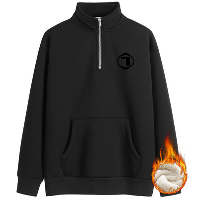 Naiste talvekampsun luku ja paksu sametvoodriga