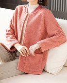 Νέο μοντέλο γυναικείο πουπουλένιο φούτερ με στρογγυλή λαιμόκοψη και τσέπες