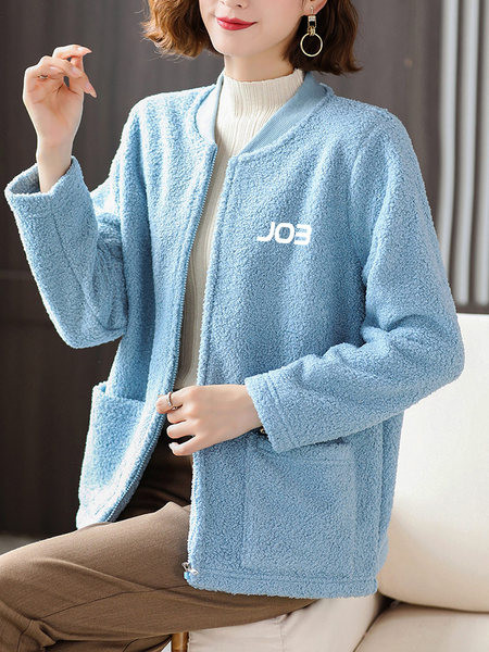 Νέο μοντέλο γυναικείο πουπουλένιο φούτερ με στρογγυλή λαιμόκοψη και τσέπες