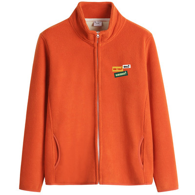 Tikitud tekstiga ja kõrge kraega igapäevane naiste dressipluus