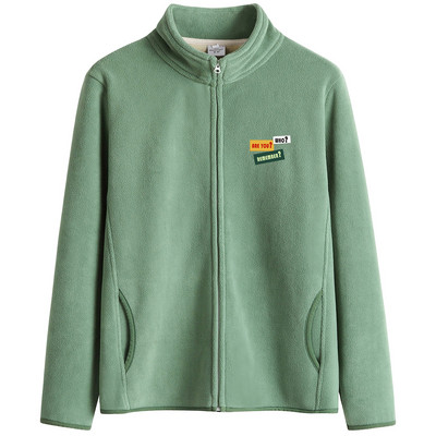 Tikitud tekstiga ja kõrge kraega igapäevane naiste dressipluus