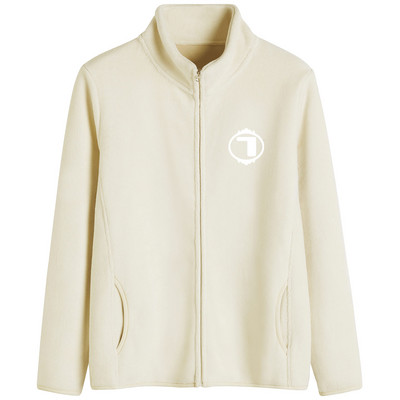 Tikitud tekstiga ja kõrge kraega igapäevane naiste dressipluus