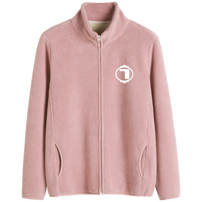 Tikitud tekstiga ja kõrge kraega igapäevane naiste dressipluus