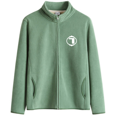 Tikitud tekstiga ja kõrge kraega igapäevane naiste dressipluus