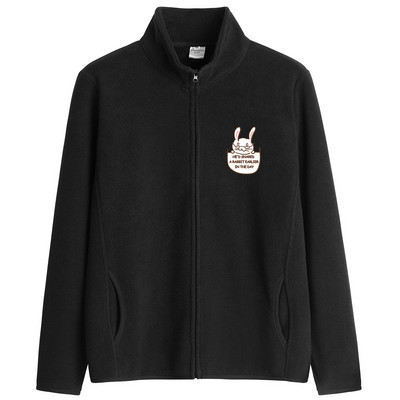 Tikitud tekstiga ja kõrge kraega igapäevane naiste dressipluus