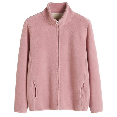 Tikitud tekstiga ja kõrge kraega igapäevane naiste dressipluus