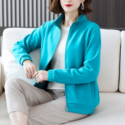 Sirge mudeli sügis-talvine voodriga dressipluus