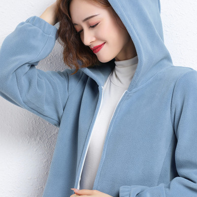 Polar kapuutsi ja taskutega dressipluus naistele