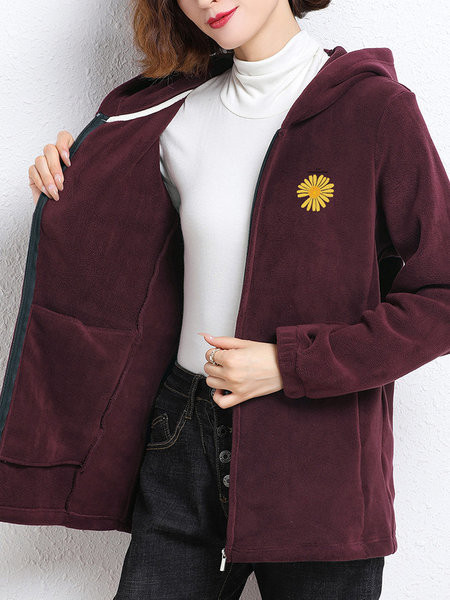 Polar kapuutsi ja taskutega dressipluus naistele