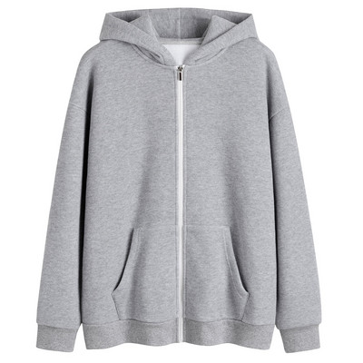 Sügis-talvine sooja voodri ja kapuutsiga dressipluus