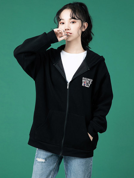 Sügis-talvine sooja voodri ja kapuutsiga dressipluus