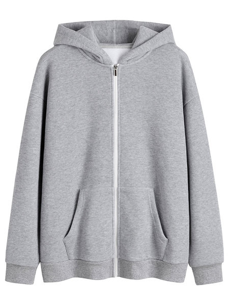 Sügis-talvine sooja voodri ja kapuutsiga dressipluus