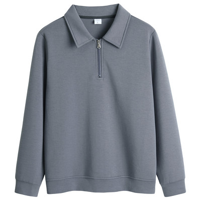 Klassikalise krae ja lukuga naiste dressipluus