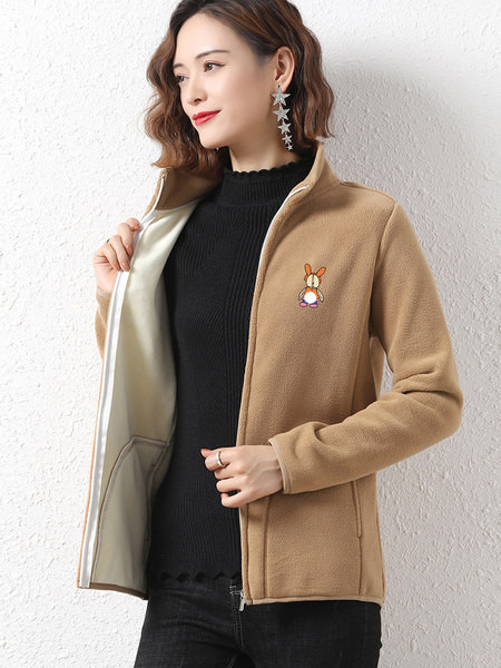 Mitmes värvitoonis kõrge kraega naiste dressipluus Polar