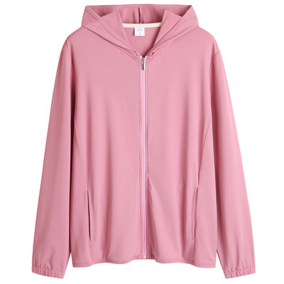 Női sport pulóver kapucnival és cipzárral