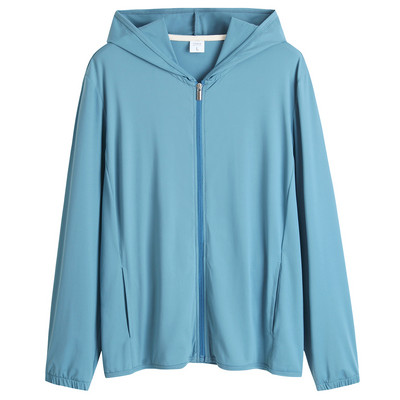 Női sport pulóver kapucnival és cipzárral