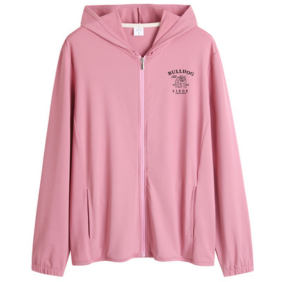 Női sport pulóver kapucnival és cipzárral