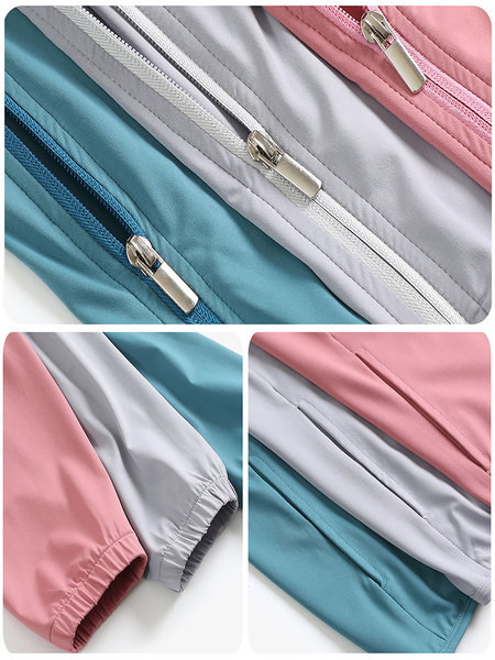 Női sport pulóver kapucnival és cipzárral