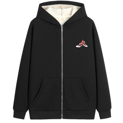 Ζεστό γυναικείο φούτερ με κουκούλα και φόδρα