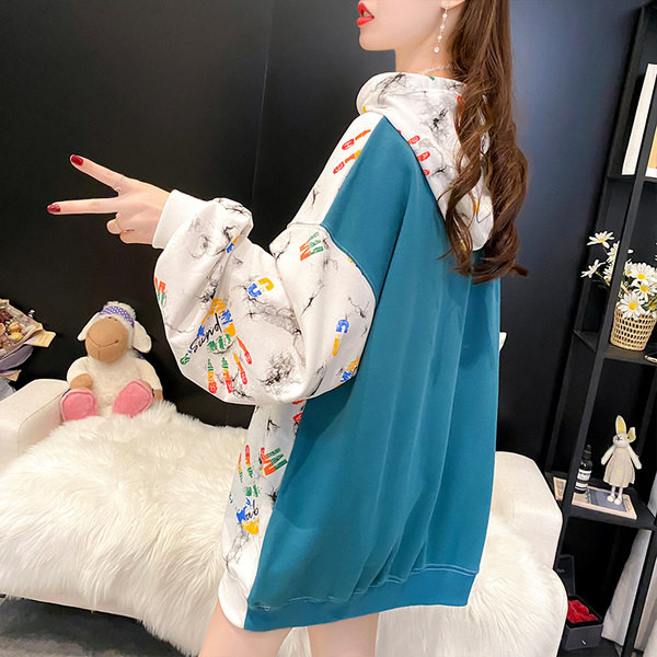 Γυναικείο φούτερ φθινοπωρινό με κορδόνια και κουκούλα