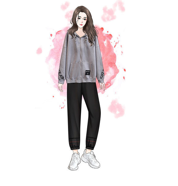 Γυναικείο φούτερ με κουκούλα και έμβλημα