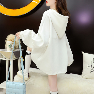 Női széles kapucnis pulóver