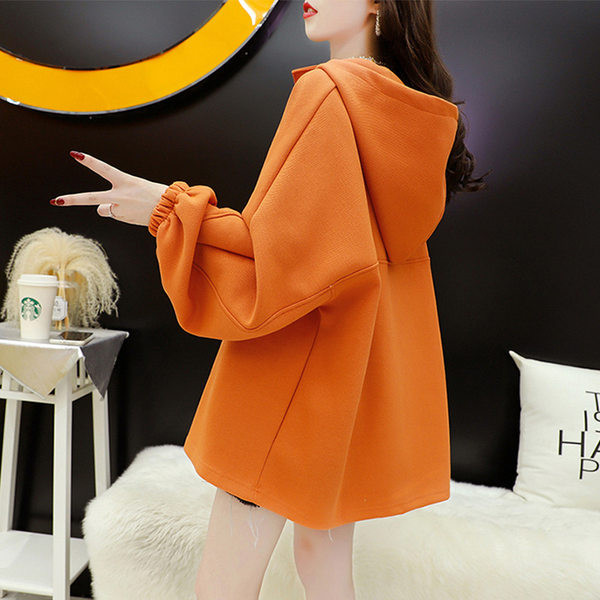 Női széles kapucnis pulóver