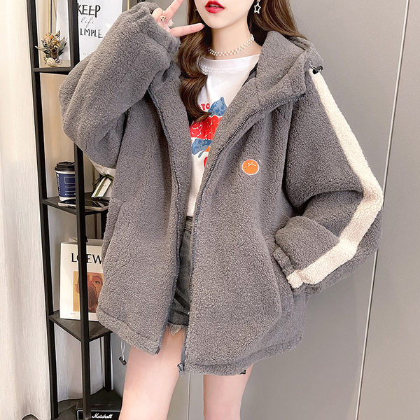 Lai kapuutsiga ja ääristusega polaarne dressipluus