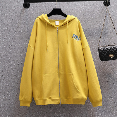 Uue mudeliga naiste kapuutsiga dressipluus kollase ja lilla värviga