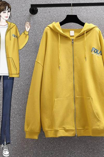 Uue mudeliga naiste kapuutsiga dressipluus kollase ja lilla värviga