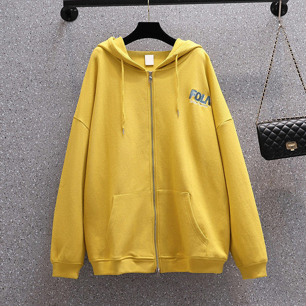 Uue mudeliga naiste kapuutsiga dressipluus kollase ja lilla värviga